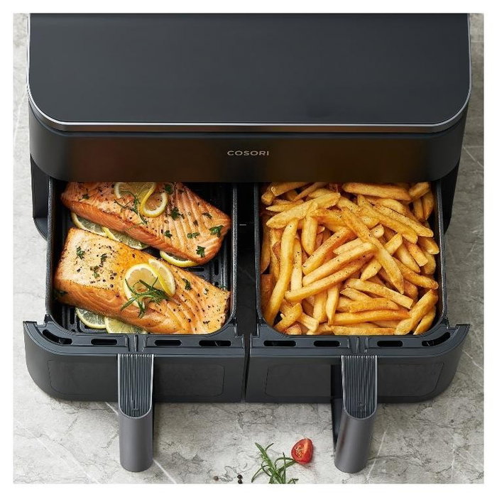 Cosori Dual Basket Chef Edition 8,5L Negra y Plata