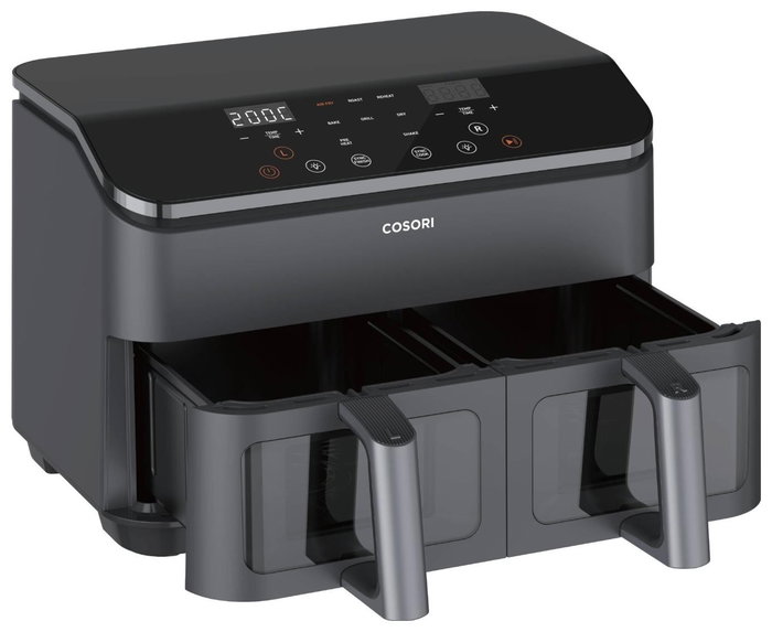 Cosori Dual Basket Chef Edition 8,5L Negra y Plata