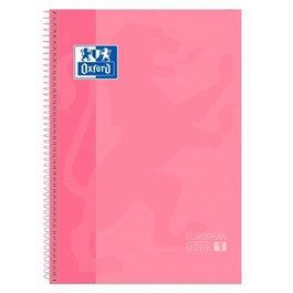 Oxford Classic Europeanbook 1 Cuaderno A4+ 80H Microperforado Tapa Extradura Rosa Chicle con Write&Erase (Set de 5) (Set de 5)