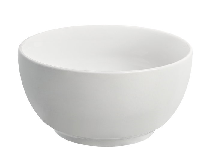 Vessia Set de 4 Bols de Porcelana Blanca, Capacidad 500 ml, Dimensiones 18.5x15x15 cm (Set de 8)