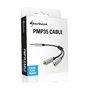 Sharkoon PMP35 Adaptador de Audio 2x3,5mm Hembra a 3,5mm Macho