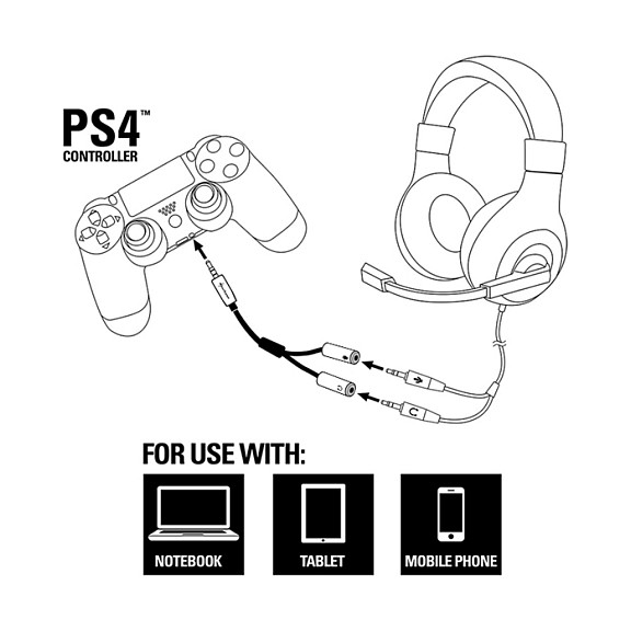 SHARKOON Adaptador de audio PMP35 2x3,5mm a 1x3,5mm TRRS SHARKOON Adaptador de audio PMP35 2x3,5mm a 1x3,5mm TRRS