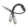 Sharkoon PMP35 Adaptador de Audio 2x3,5mm Hembra a 3,5mm Macho