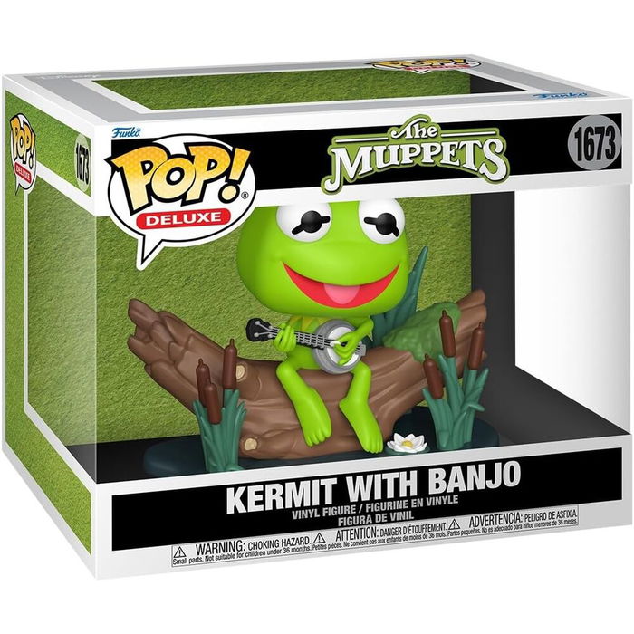 Funko Figura POP Deluxe Kermit with Banjo Los Teleñecos Figura Vinilo Funko Figura POP Deluxe Kermit with Banjo Los Teleñecos Figura Vinilo