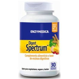 Enzymedica Digest Spectrum 30 Cap Veg Suplemento Enzimático para Digestión Intestinal