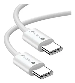 Techly ICOC-MU4-20G240W2 Cable USB4 Gen 2x2 USB-C a USB-C 20 Gbit/s Carga Rápida 240W 2 Metros Color Blanco