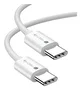 Techly ICOC-MU4-20G240W2 Cable USB4 Gen 2x2 USB-C a USB-C 20 Gbit/s Carga Rápida 240W 2 Metros Color Blanco