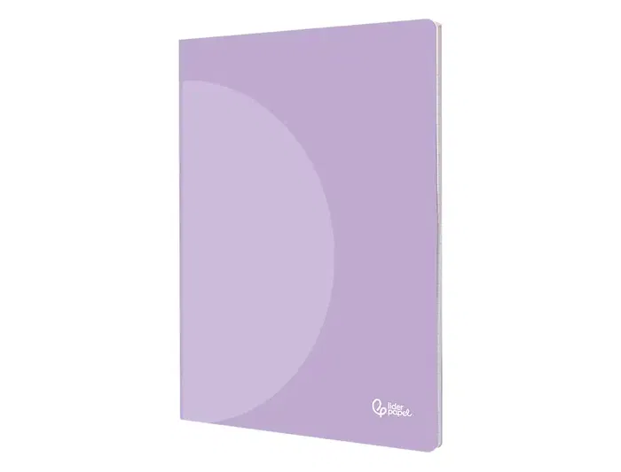 Liderpapel Libreta A4 Tapa Plástico 48 Hojas 90gr Cuadro 4mm Con Margen Colores Pastel Surtidos