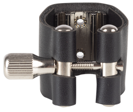 Abrazadera Amadeus para Saxo Soprano de Cuero
