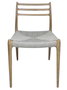 DKD Home Decor Silla de Madera de Hevea y Cuerda