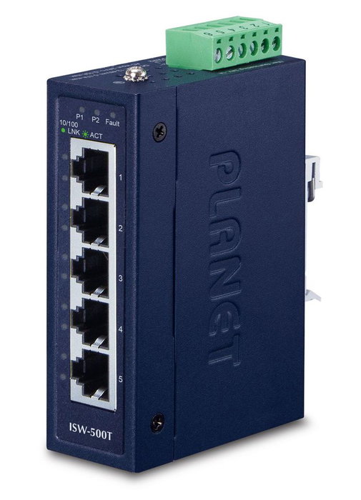Planet ISW-500T Industrial 5-Port 10/100TX Compact Ethernet Switch Planet ISW-500T Industrial 5-Port 10/100TX Compact Ethernet Switch