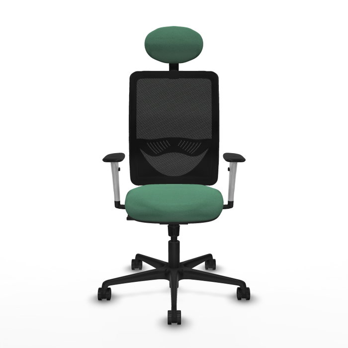 PIQUERAS Y CRESPO Silla de oficina Zulema con mecanismo Sincro, Verde esmeralda y Negro PIQUERAS Y CRESPO Silla de oficina Zulema con mecanismo Sincro, Verde esmeralda y Negro
