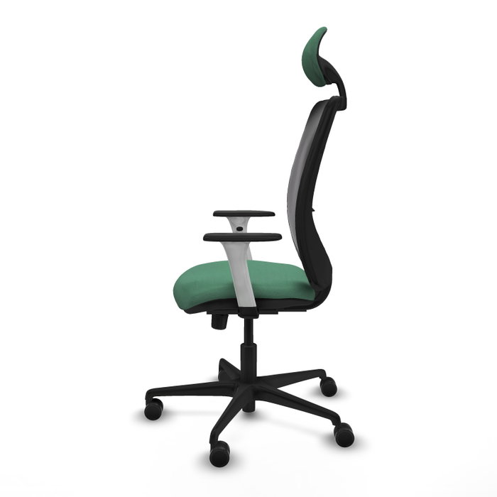 PIQUERAS Y CRESPO Silla de oficina Zulema con mecanismo Sincro, Verde esmeralda y Negro PIQUERAS Y CRESPO Silla de oficina Zulema con mecanismo Sincro, Verde esmeralda y Negro
