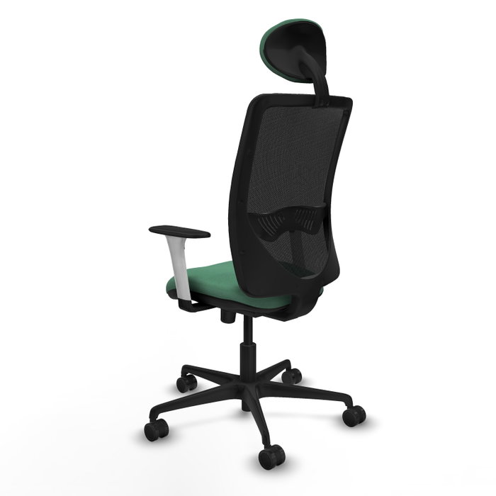 PIQUERAS Y CRESPO Silla de oficina Zulema con mecanismo Sincro, Verde esmeralda y Negro PIQUERAS Y CRESPO Silla de oficina Zulema con mecanismo Sincro, Verde esmeralda y Negro