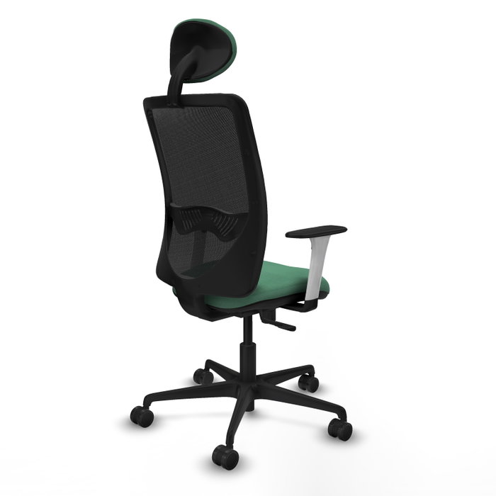 PIQUERAS Y CRESPO Silla de oficina Zulema con mecanismo Sincro, Verde esmeralda y Negro PIQUERAS Y CRESPO Silla de oficina Zulema con mecanismo Sincro, Verde esmeralda y Negro