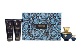 Versace Pour Femme Dylan Blue Gift Set 100ml EDP + 5ml EDP + 100ml Shower Gel + 100ml Body Lotion