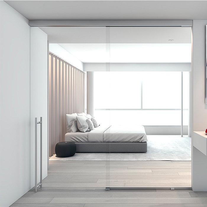 KLEIN Rollglass+ 100 2M Juego Guías Aluminio Anodizado 2 Metros