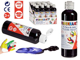 Pincello Pintura Dedos 200ml Morado 4.5x15x4.5 cm (Set de 24)