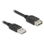 DeLOCK Cable de extensión USB 2.0 Tipo-A macho a Tipo-A hembra 2 m