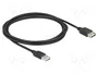 DeLOCK Cable de extensión USB 2.0 Tipo-A macho a Tipo-A hembra 2 m