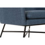 DKD Home Decor Sillón de Poliéster y Metal Azul