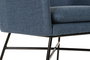 DKD Home Decor Sillón Scandi Azul Negro 62 x 75 x 66 cm