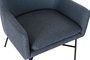 DKD Home Decor Sillón Scandi Azul Negro 62 x 75 x 66 cm