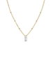 Rosefield Collar TOC Necklace Baguette crystal G Dorado