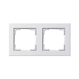 GIRA 021229 Marco 2f Blanco Brillante 2 módulos