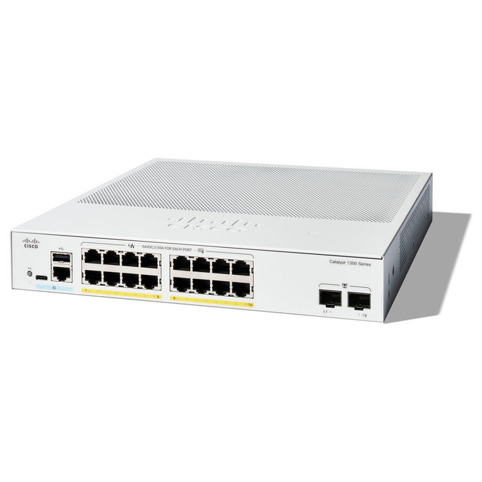 Cisco Catalyst C1300-16FP-2G 16-Port GE con 2x1G SFP Cisco Catalyst C1300-16FP-2G 16-Port GE con 2x1G SFP
