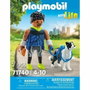 Playmobil Figura Corredor con Border Collie My Life 71740