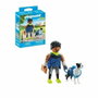 Playmobil Figura Corredor con Border Collie My Life 71740