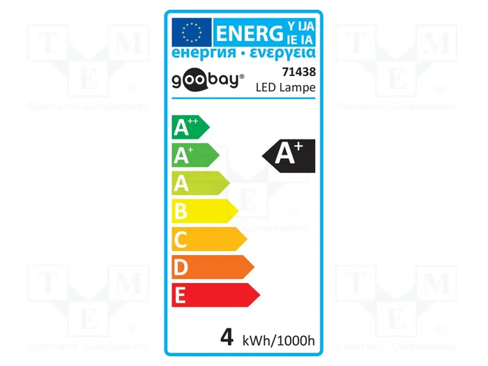 GOOBAY Lámpara LED G4 Blanco Caliente 3,5W GOOBAY Lámpara LED G4 Blanco Caliente 3,5W