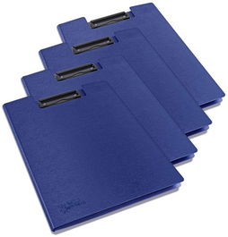 Carpeta Con Pinza Portablock A4 Azul Pack De 4