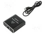 LogiLink NS0011 Splitter 1000 MBit/s con 1xDP/2xDP RJ45/USB-C/DC 5V