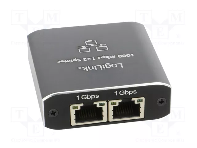 LogiLink NS0011 Splitter 1000 MBit/s con 1xDP/2xDP RJ45/USB-C/DC 5V LogiLink NS0011 Splitter 1000 MBit/s con 1xDP/2xDP RJ45/USB-C/DC 5V