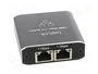 LogiLink NS0011 Splitter 1000 MBit/s con 1xDP/2xDP RJ45/USB-C/DC 5V