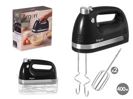 Argon Batidora Doble Varilla 400W Negro 22 x 9.5 x 25 cm (Set de 6)