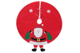 DKD Home Decor Base Árbol Rojo Verde Blanco Poliester 100 x 100 x 1 cm (6 Unidades)