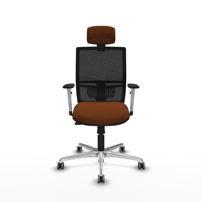 PIQUERAS Y CRESPO Silla de oficina Yunquera con mecanismo Sincro/Traslack, Marrón y Negro PIQUERAS Y CRESPO Silla de oficina Yunquera con mecanismo Sincro/Traslack, Marrón y Negro