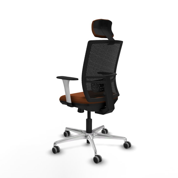 PIQUERAS Y CRESPO Silla de oficina Yunquera con mecanismo Sincro/Traslack, Marrón y Negro PIQUERAS Y CRESPO Silla de oficina Yunquera con mecanismo Sincro/Traslack, Marrón y Negro
