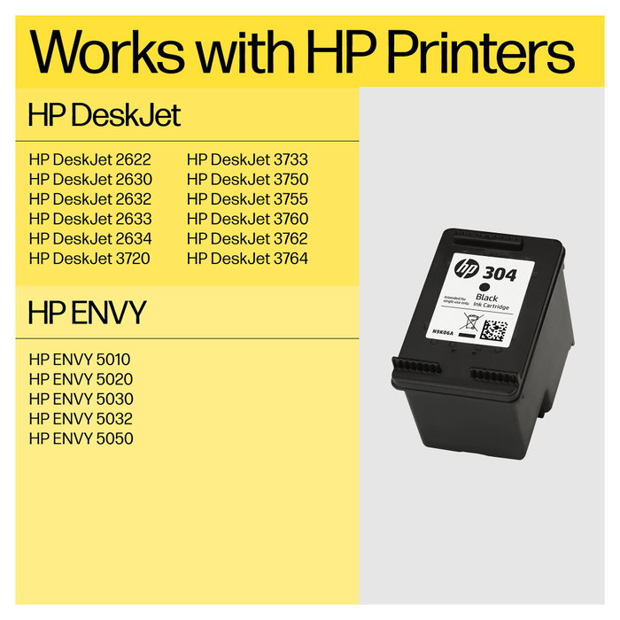 HP 304 Cartuchos de Tinta Originales (Cian, Magenta, Amarillo)