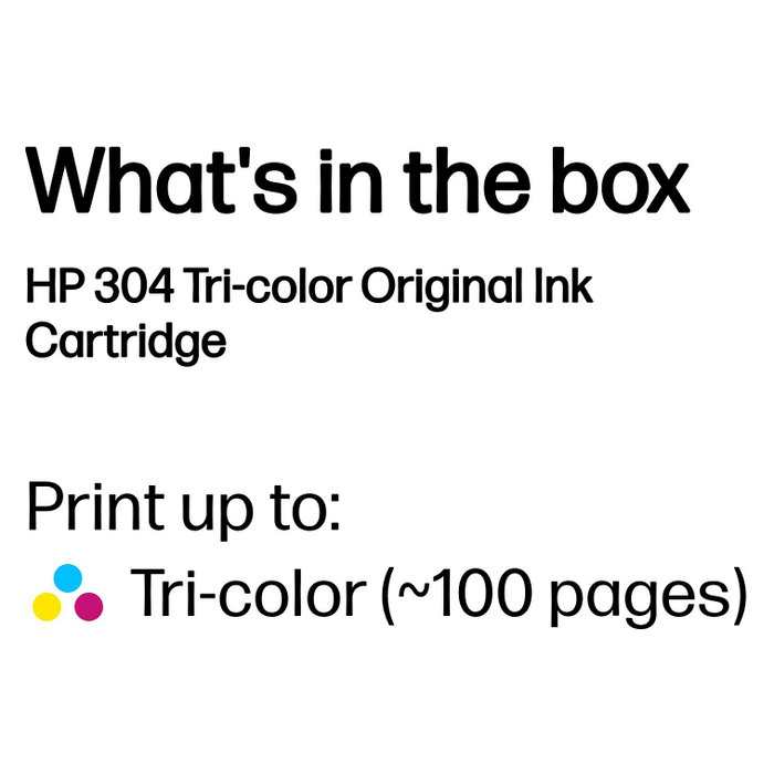 HP 304 Cartuchos de Tinta Originales (Cian, Magenta, Amarillo)