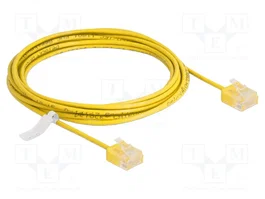 DeLOCK Cable de red RJ45 Cat.6 UTP Ultra Slim 3 m Amarillo