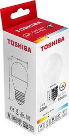 TOSHIBA Bombilla LED E27 7W 4000K G45 Blanco Neutro ULT.UDS