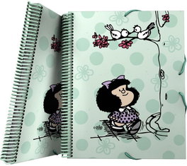 GRAFOPLAS DISEÑO Carpeta con fundas Maxiplas PP 30F Mafalda Kiss 25,5x31x1,6cm