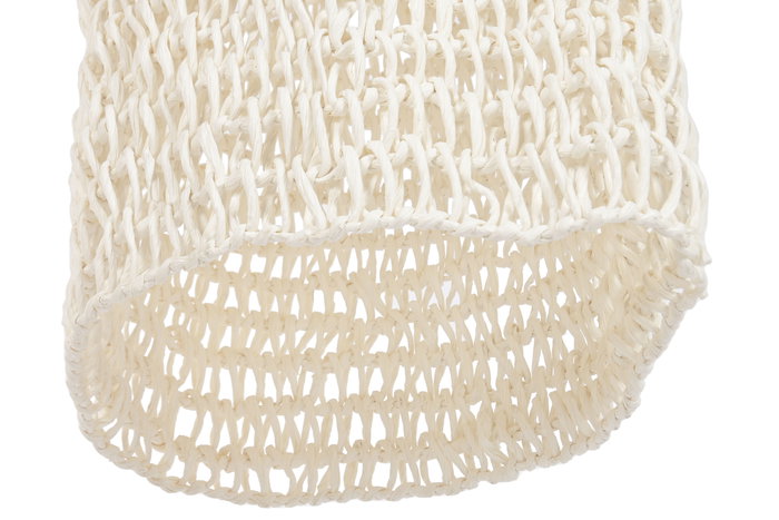 DKD Home Decor Lampara Techo Urban Crudo Fibra 40 x 40 x 80 cm