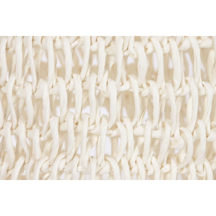 DKD Home Decor Lámpara de Techo de Fibra Trenzada Crudo 40x40x80 cm