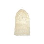 DKD Home Decor Lámpara de Techo de Fibra Trenzada Crudo 40x40x80 cm