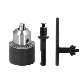WOLFPACK LINEA PROFESIONAL Adaptador Martillo SDS Plus a Portabrocas Ø 13 mm con Llave